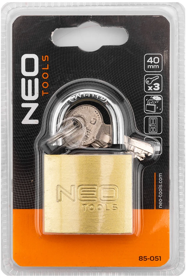 „Neo Tools“ 40 mm spyna, 3 raktai