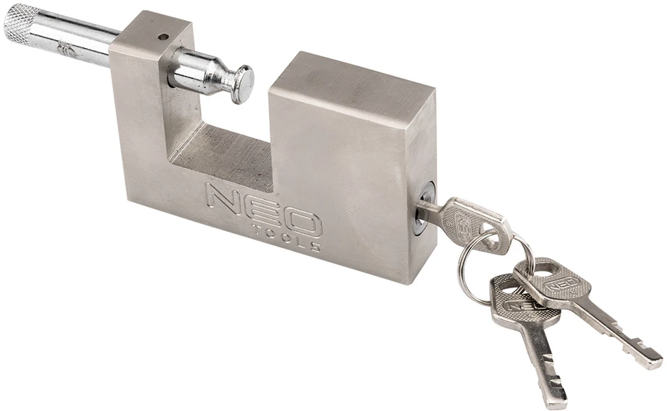 Kłódka 90 mm kaiščio spyna, 3 raktai