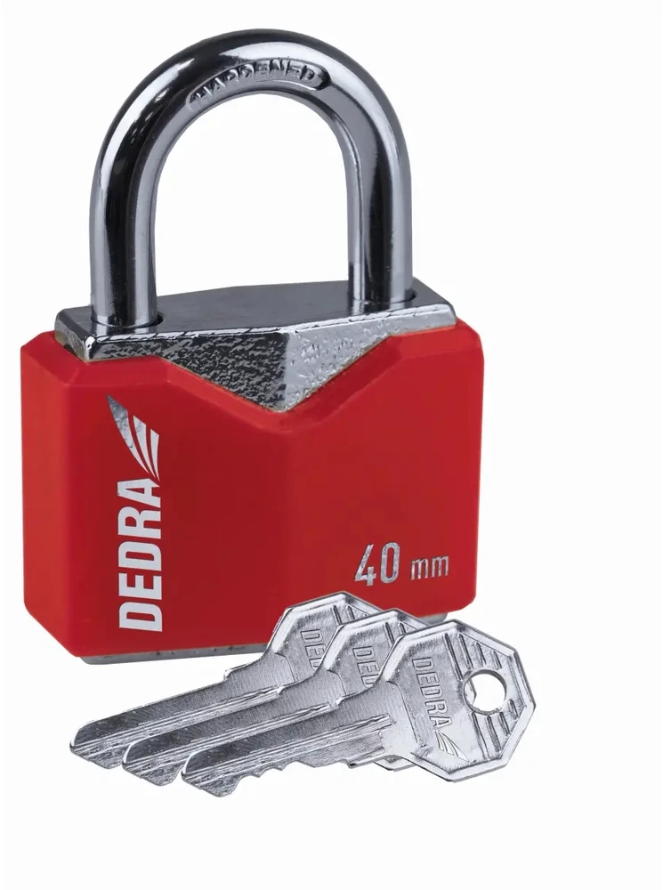 Dedra Kłódka Rombo formos ketaus spyna su 40 mm dangteliu