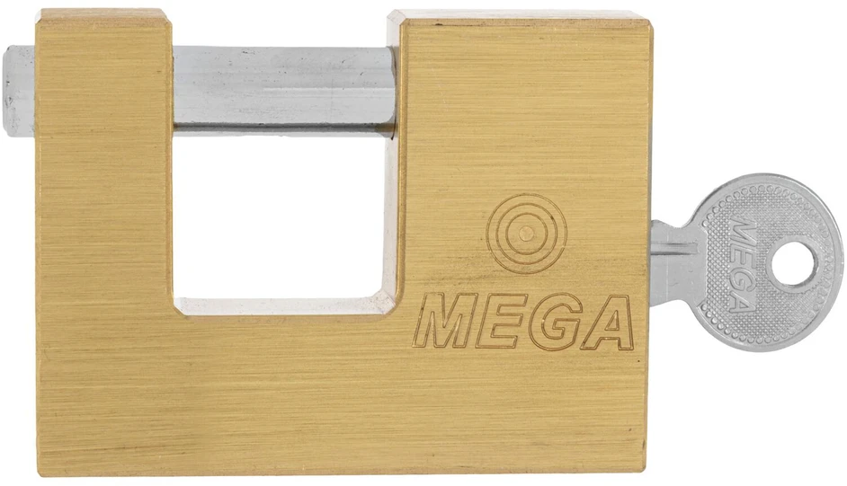 Mega Kłódka Žalvarinė spyna su kaiščiu, 50 mm, 14 mm tarpas, 8 m kaištis