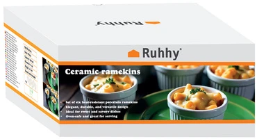 Ramekin - orkaitėje kepamas indas, 6 vnt. Ruhhy 25705
