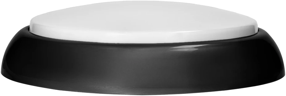 Lubinis šviestuvas Orno KOKO šviestuvas 2xE27, 2x40W, juodas polipropilenas, matinis polikarbonato gaubtas, IP44, IK10