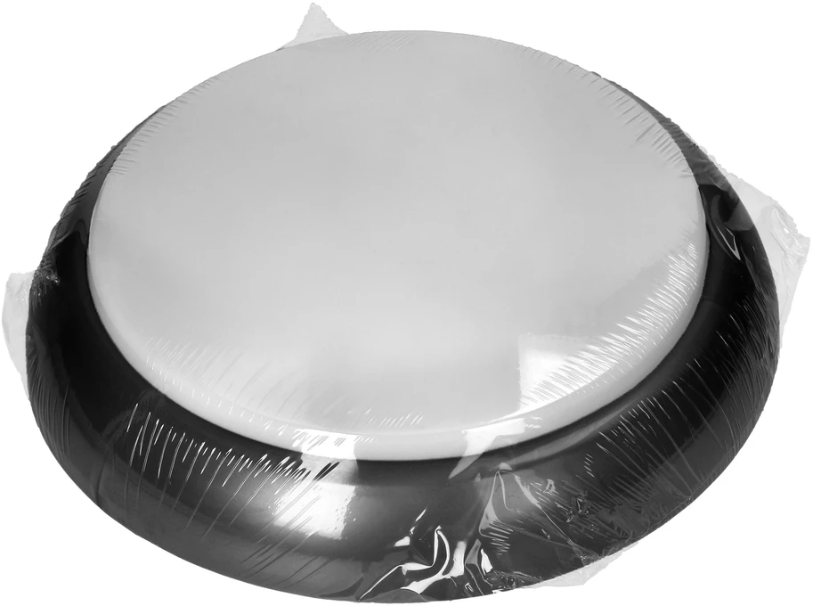 Lubinis šviestuvas Orno KOKO šviestuvas 2xE27, 2x40W, juodas polipropilenas, matinis polikarbonato gaubtas, IP44, IK10