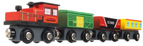 Wooden train set 12 pcs Kruzzel 23522