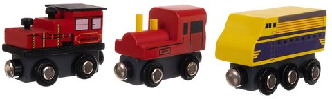 Wooden train set 12 pcs Kruzzel 23522