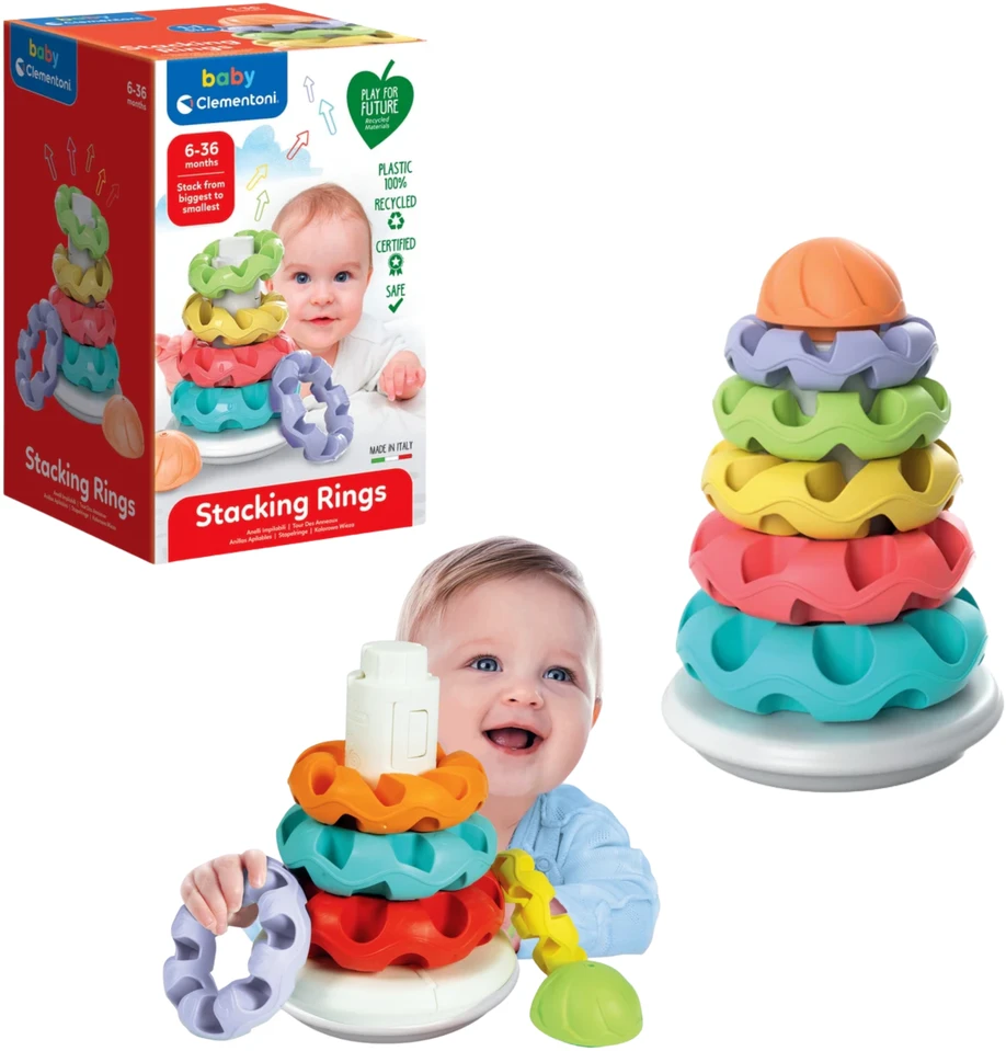 Piramidė Clementoni Baby Spalvingas bokštas