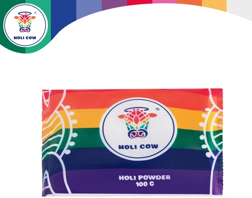 Holi spalvų miltelių rinkinys 6x100g Holi Cow 27335