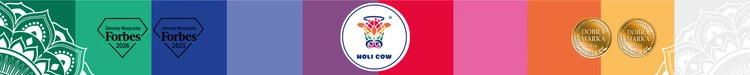 Holi spalvų miltelių rinkinys 6x100g Holi Cow 27335