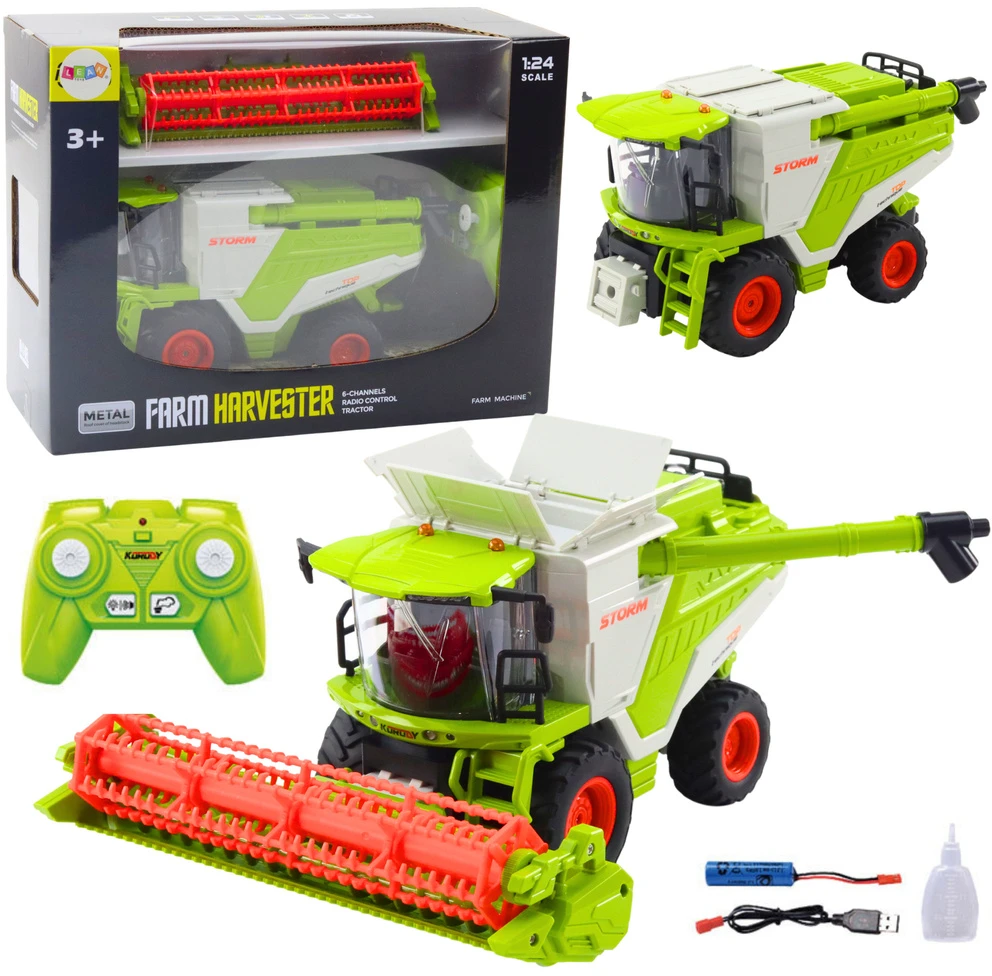 Lean Toys Pulteliu valdomas 2in1 kombainas 2.4G