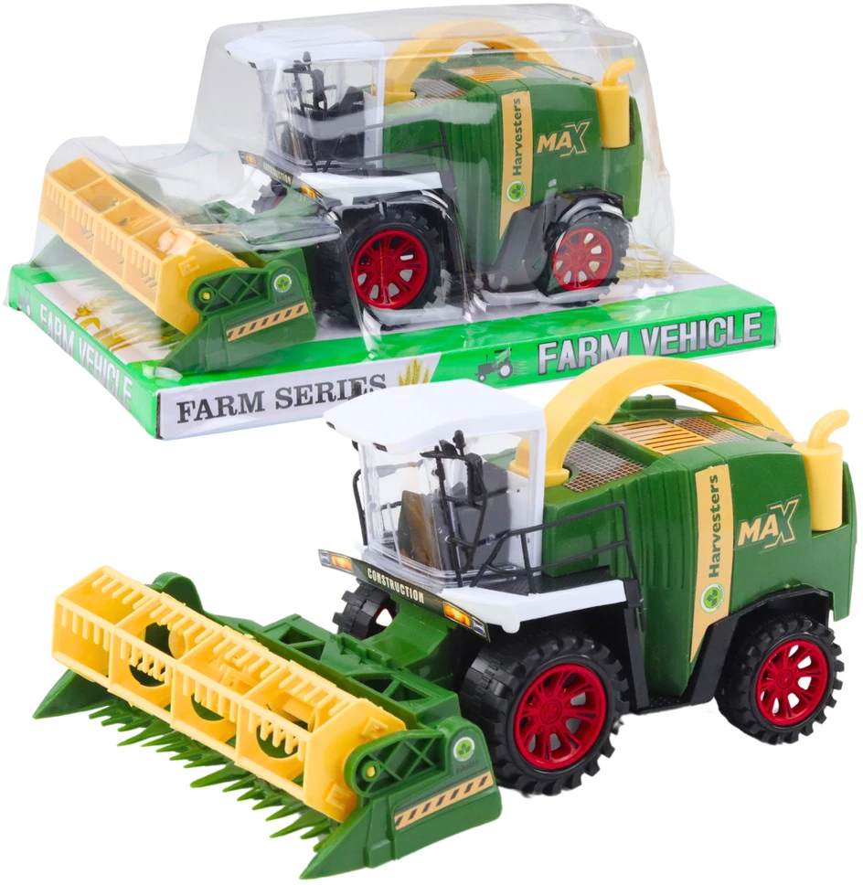 Lean Toys Žaislinis kombainas vaikams – žemės ūkio mašina