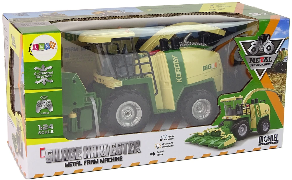 Lean Cars Vaikiškas kombainas su šviesa, garsu ir nuotolinio valdymo pultu Lean Toys