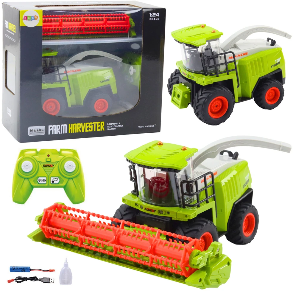 Lean Toys nuotoliniu būdu valdomas kombainas RC 2.4G