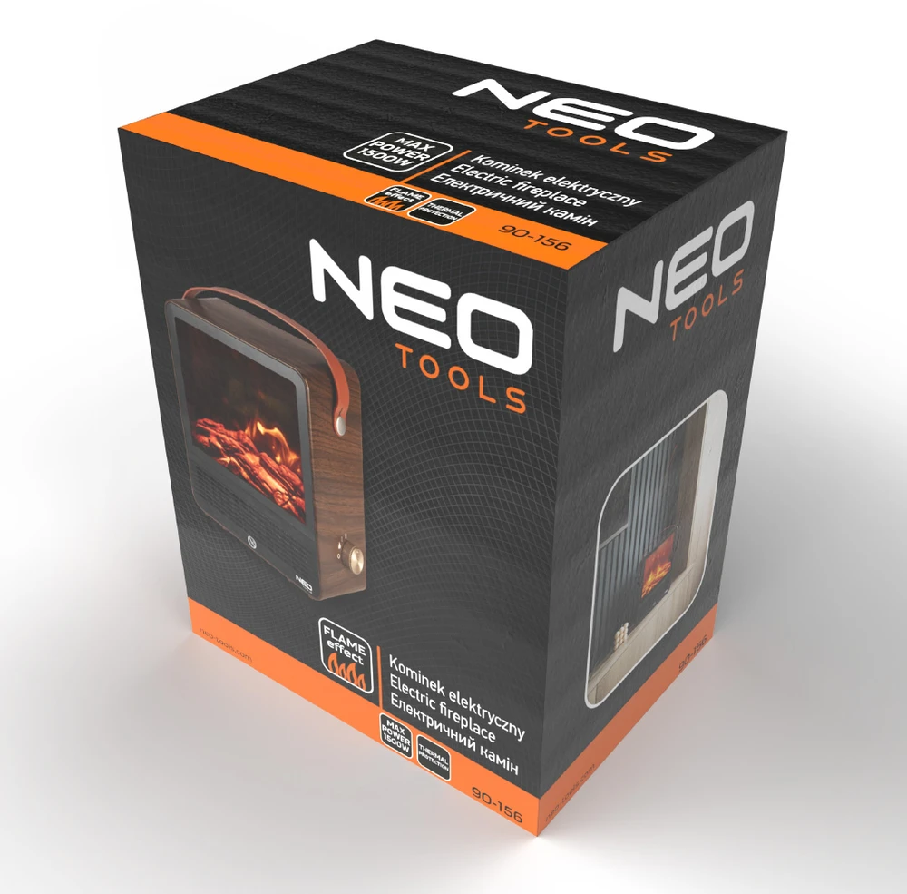 Neo Tools Kominek 1500 W elektrinis židinys