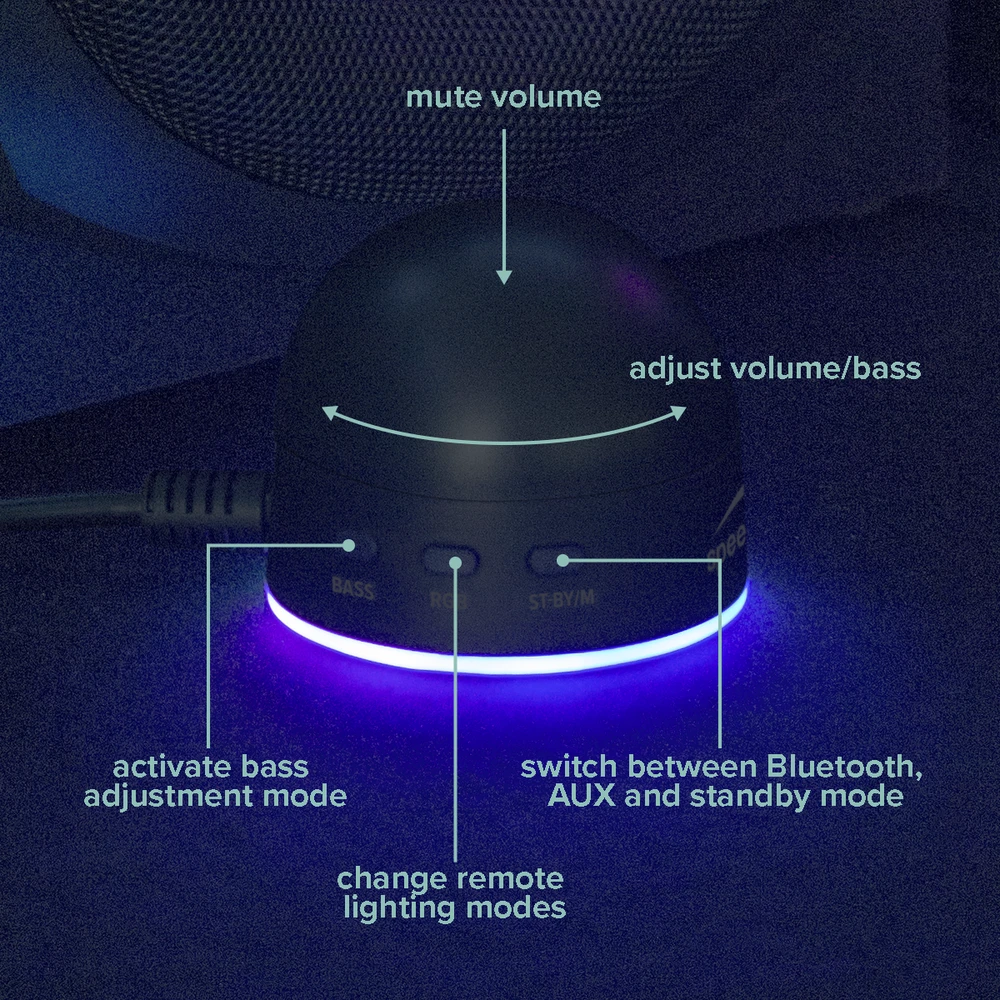 Kompiuterio kolonėlės Speedlink - GRAVITY LT 2.1 žemų dažnių garsiakalbių sistema, juoda