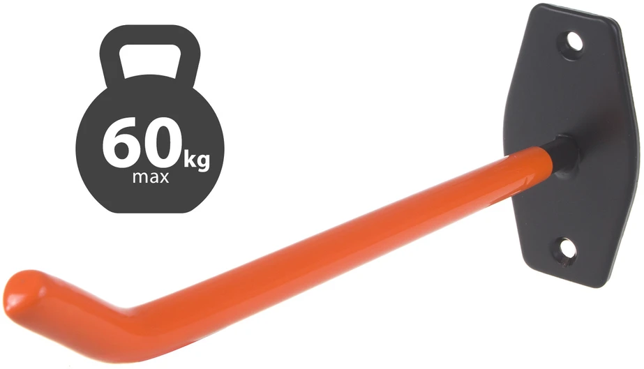 Komplet 4 „Maclean“ sieninių laikiklių/pakabų rinkinys padangoms, ratams, kopėčioms, dviračiams, maksimali apkrova 60 kg/1 laikiklis, MC-437