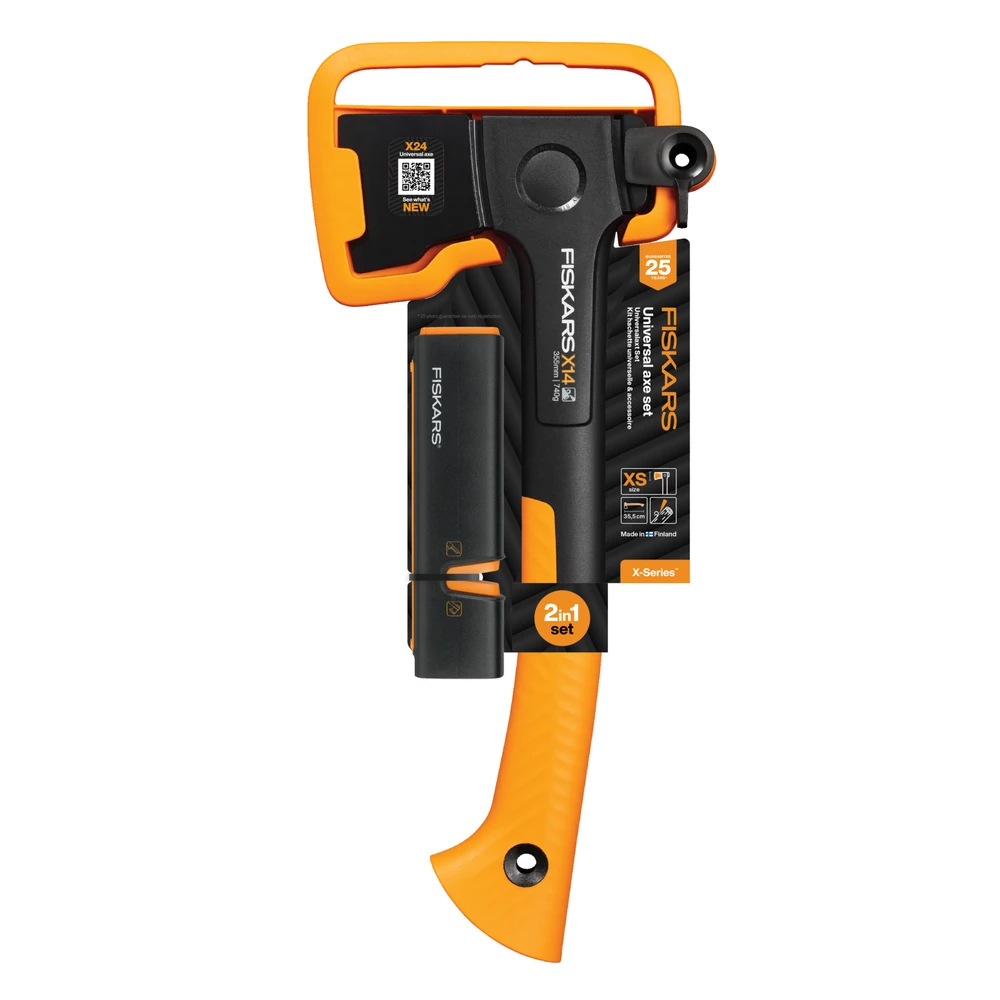 Kirvis Fiskars X14 X-SERIES + galąstuvas