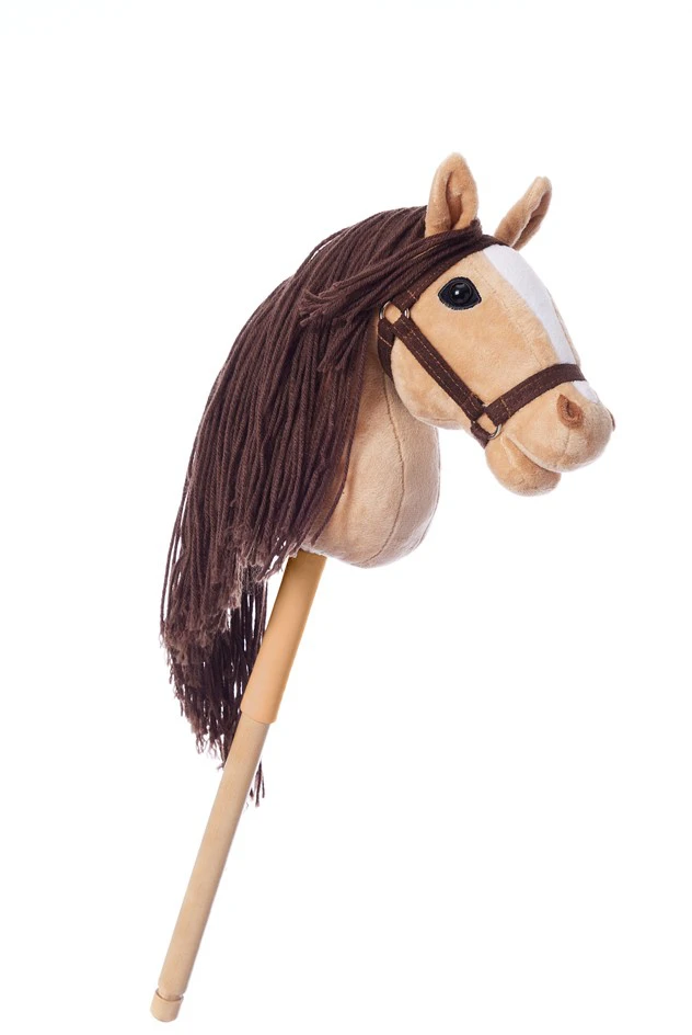 Tootiny Koń na kiju Hobby Horse HOPPIHORSE A4 smėlio spalva
