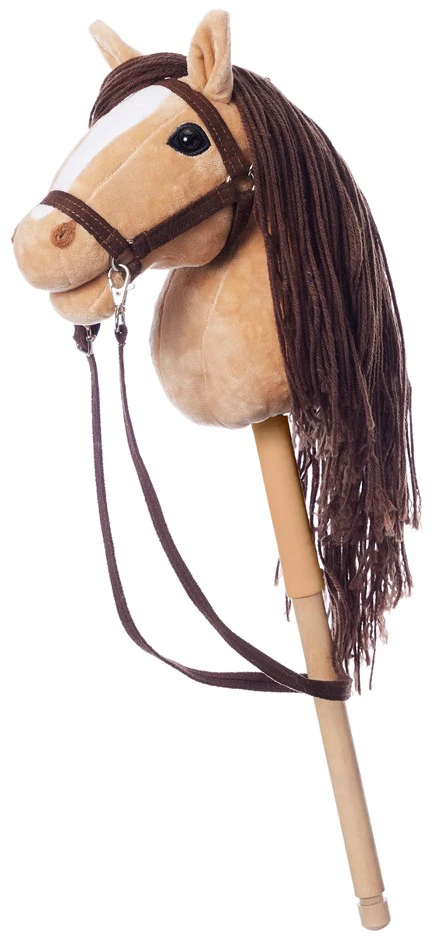Tootiny Koń na kiju Hobby Horse HOPPIHORSE A4 smėlio spalva