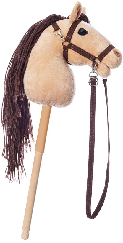 Tootiny Koń na kiju Hobby Horse HOPPIHORSE A4 smėlio spalva