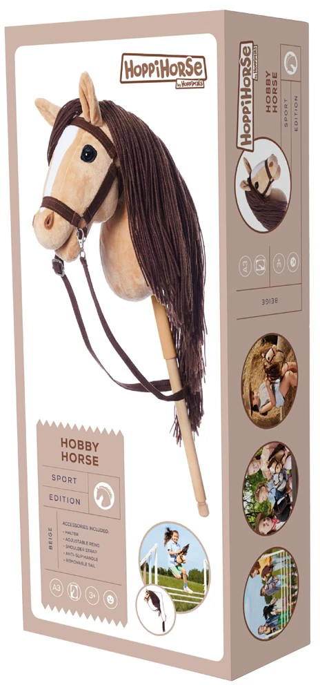 Tootiny Koń Mėgėjiškas arkliukas hoppihorse a3 smėlio spalvos