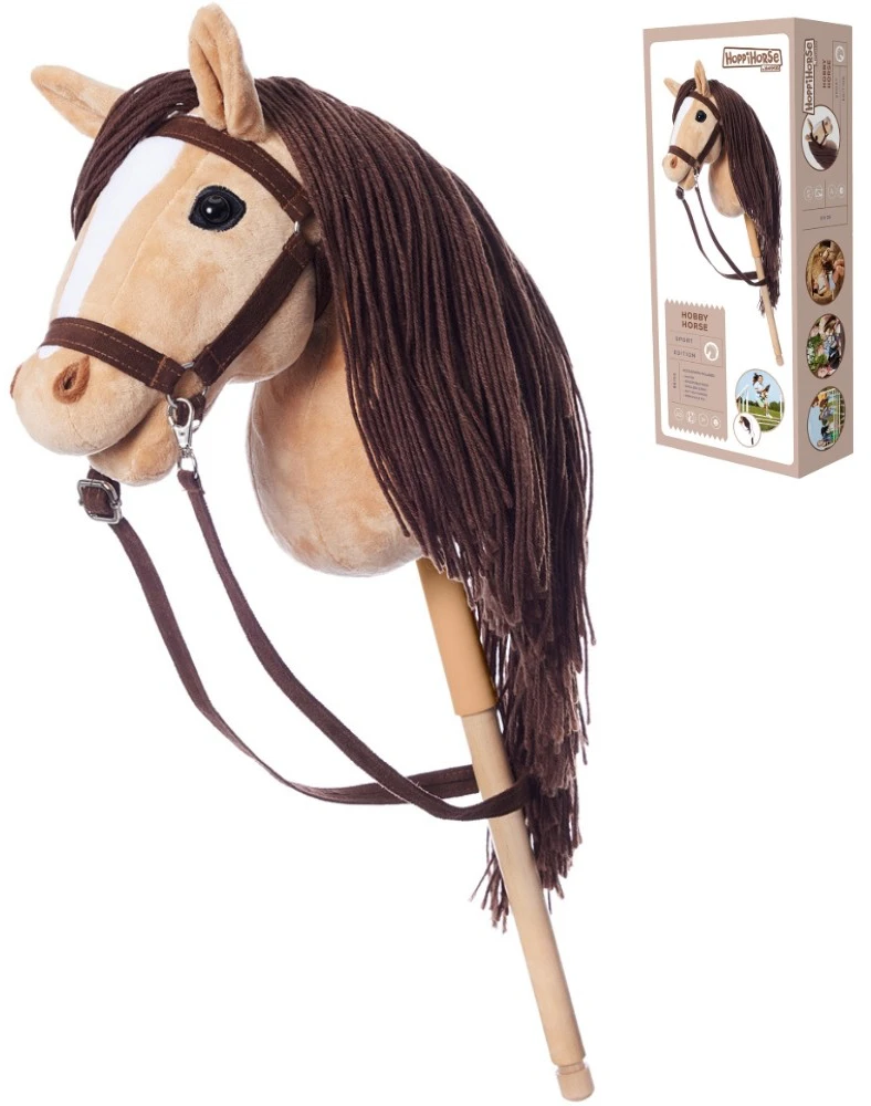 Tootiny Koń Mėgėjiškas arkliukas hoppihorse a3 smėlio spalvos