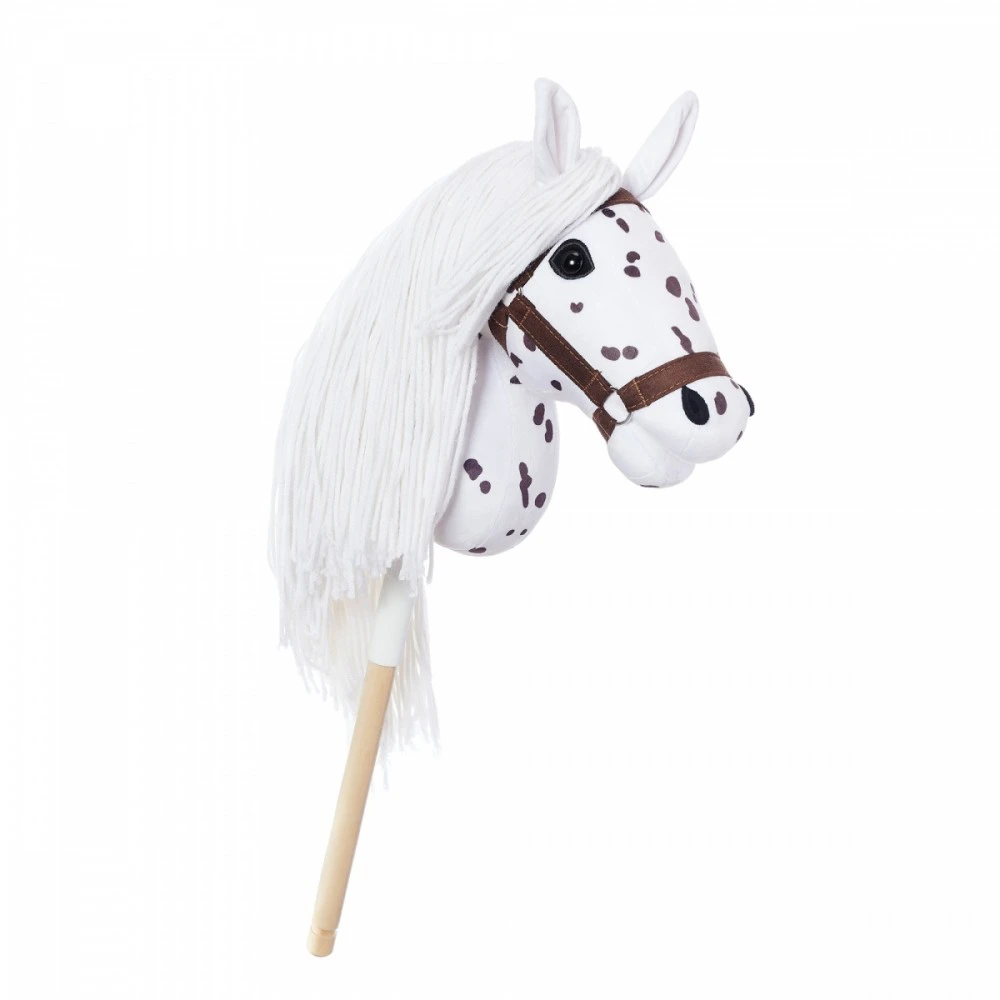 Tootiny Koń Mėgėjiškas arklys hoppihorse a3 leopardas - baltas, tarantulo kailis