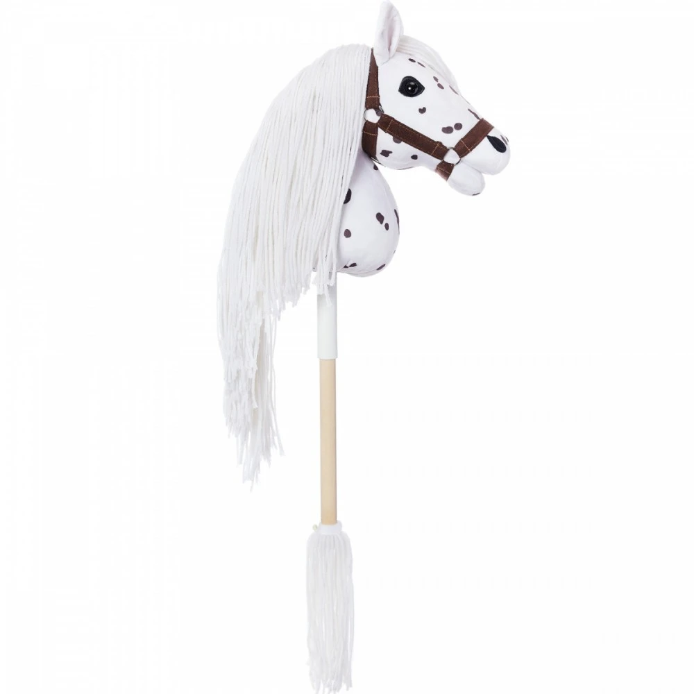Tootiny Koń Mėgėjiškas arklys hoppihorse a3 leopardas - baltas, tarantulo kailis