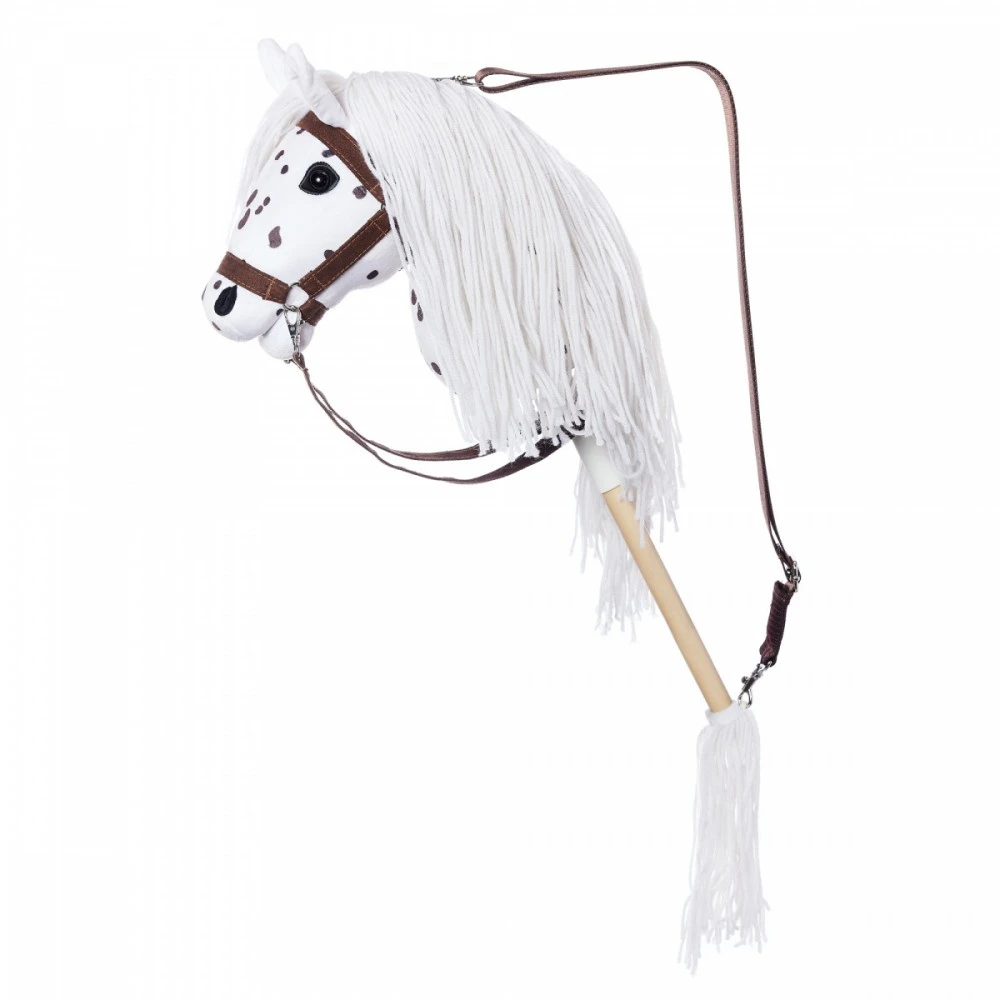 Tootiny Koń Mėgėjiškas arklys hoppihorse a3 leopardas - baltas, tarantulo kailis