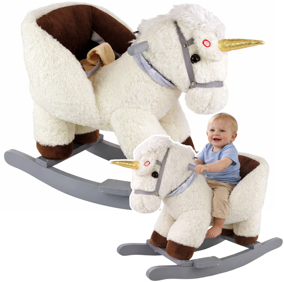 Lean Toys Supamas arkliukas vienaragis 48 cm