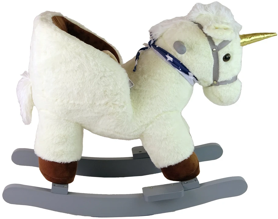 Lean Toys Supamas arkliukas vienaragis 48 cm