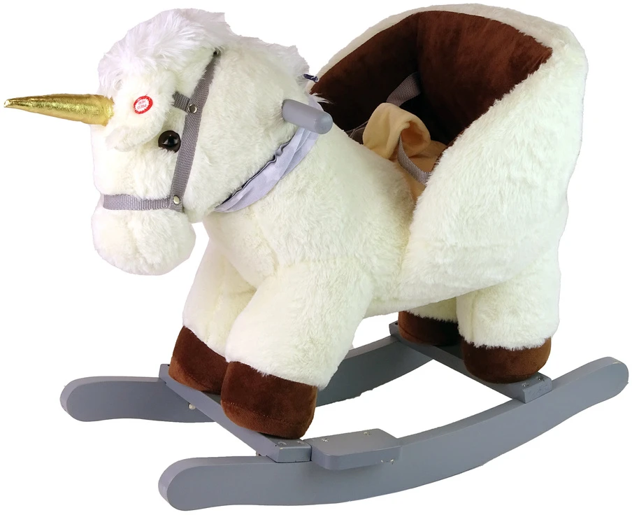 Lean Toys Supamas arkliukas vienaragis 48 cm