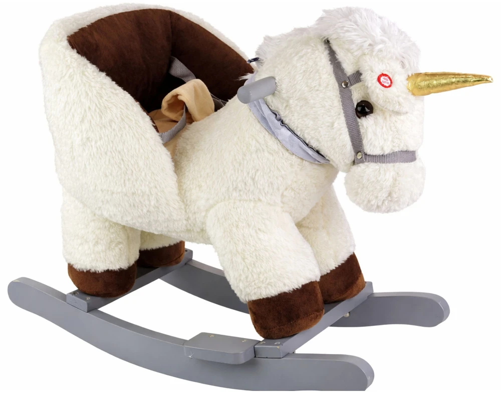 Lean Toys Supamas arkliukas vienaragis 48 cm