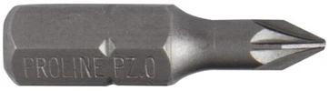 Końcówka 1/4" pz1 antgalis, ilgis 25 mm, 2 vnt., s2, blisterinėje pakuotėje, proline