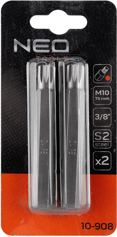 Końcówka Griovelių antgalis M10 x 75 mm, S2, 2 vnt.