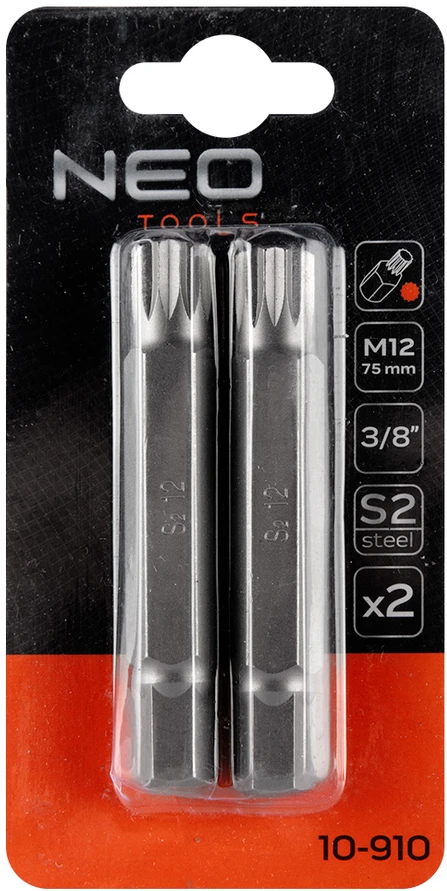 Końcówka Griovelių antgalis M12 x 75 mm, S2, 2 vnt.