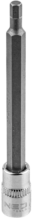 Końcówka H4 šešiakampis antgalis ant 1/4 colio lizdo, ilgas, 87 mm