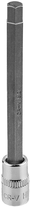 Końcówka H6 šešiakampis antgalis ant 1/4 colio lizdo, ilgas, 87 mm