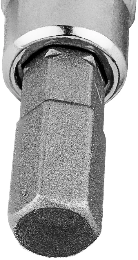 Końcówka H7 šešiakampis antgalis ant 1/4 colio lizdo, trumpas, 37 mm