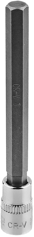 Końcówka H7 šešiakampis antgalis ant 1/4 colio lizdo, ilgas, 87 mm