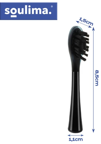 Juodas toothbrush head 2 pcs Soulima 26932