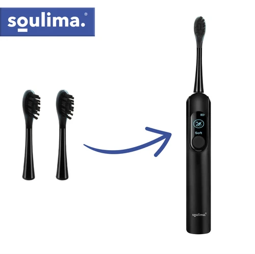 Juodas toothbrush head 2 pcs Soulima 26932
