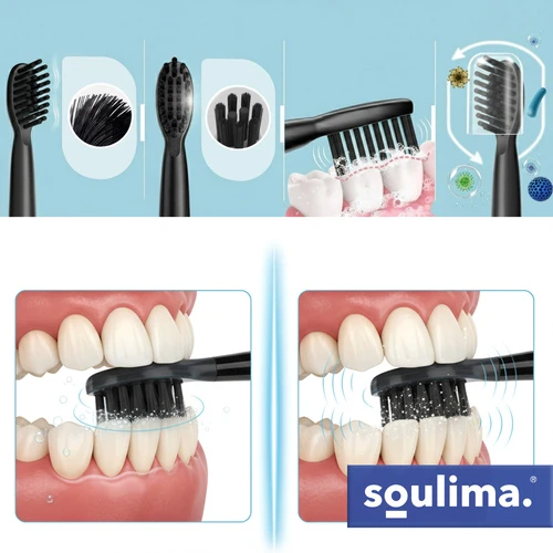 Juodas toothbrush head 2 pcs Soulima 26932