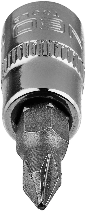 Końcówka PH1 atsuktuvo antgalis ant 1/4 colio lizdo, trumpas, 37 mm