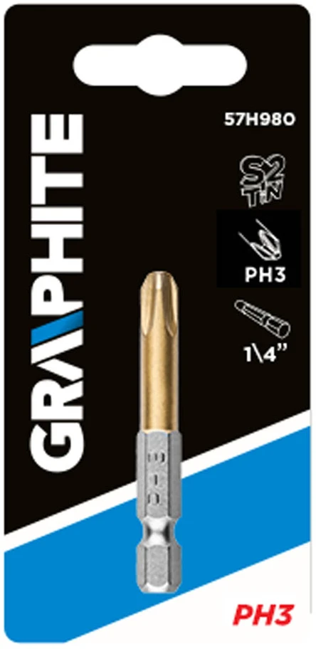 Graphite Końcówka PH3 x 50 mm atsuktuvo antgalis