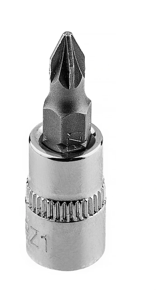 Końcówka PZ1 atsuktuvo antgalis ant 1/4 colio lizdo, trumpas, 37 mm