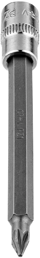 Końcówka PZ1 atsuktuvo antgalis ant 1/4 colio lizdo, ilgas, 87 mm