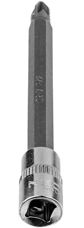 Końcówka PZ2 atsuktuvo antgalis ant 1/4 colio lizdo, ilgas, 87 mm