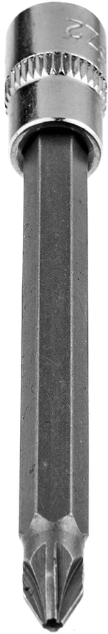 Końcówka PZ2 atsuktuvo antgalis ant 1/4 colio lizdo, ilgas, 87 mm
