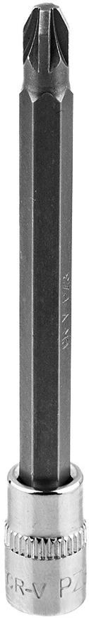 Końcówka PZ3 atsuktuvo antgalis ant 1/4 colio lizdo, ilgas, 87 mm
