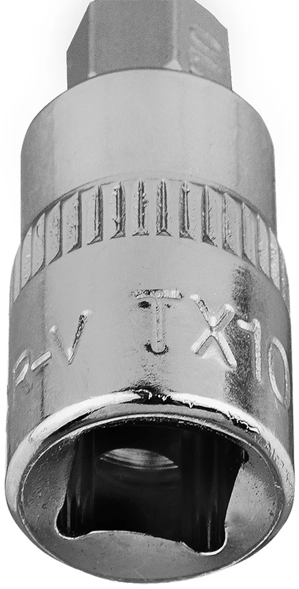 Końcówka Torx TX10 antgalis ant 1/4 colio lizdo, trumpas, 37 mm